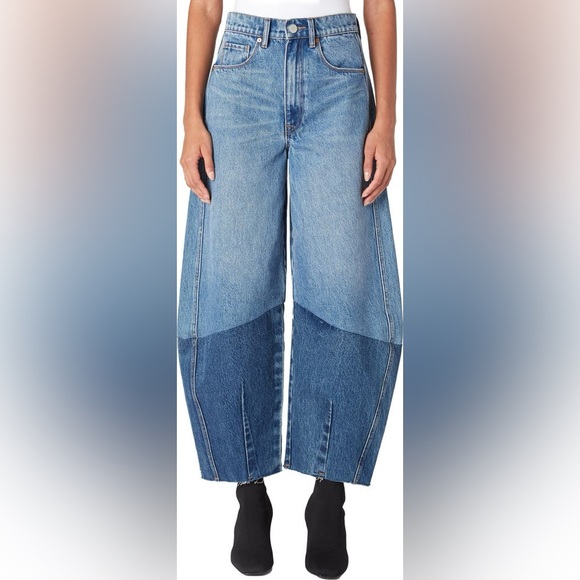 NWT BLANK NYC Denim Barrel Leg Jean in Back Up Dancer Sz 26 - Picture 3 of 14